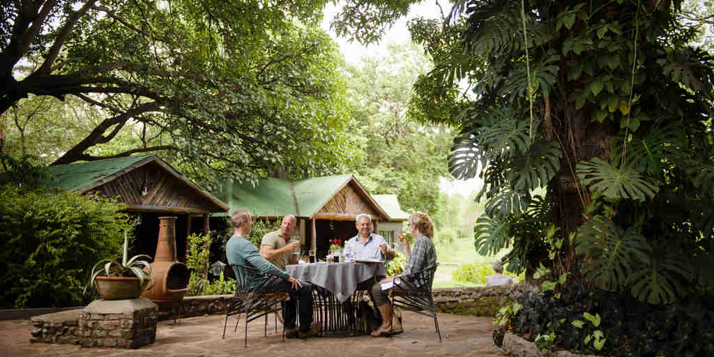 Meru Game Lodge outdoor dining