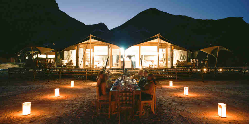 Dinner under the stars Namibia