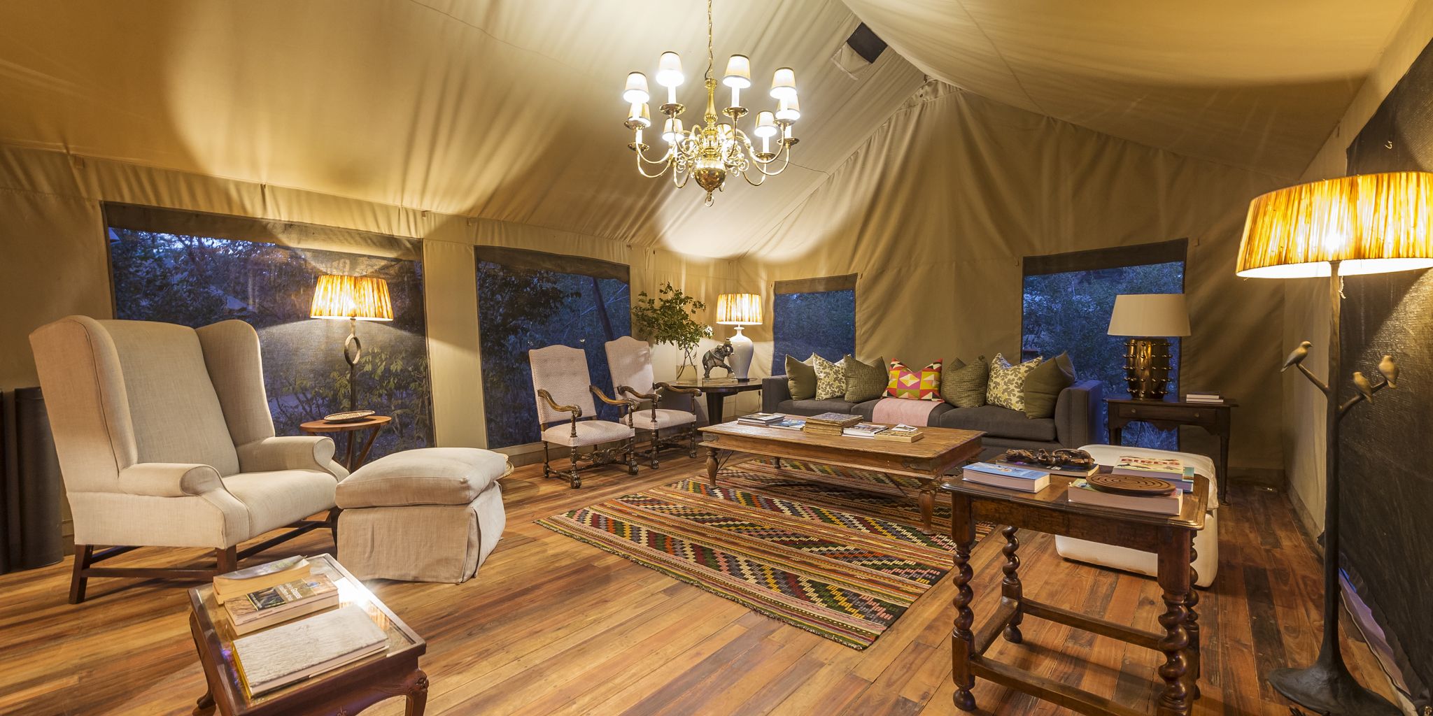 Safari camp communal area