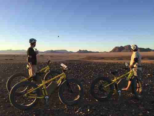 E bikes Namib Desert