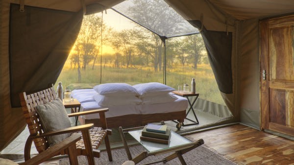 Olakira View from the lounge area onto the star gazing tent