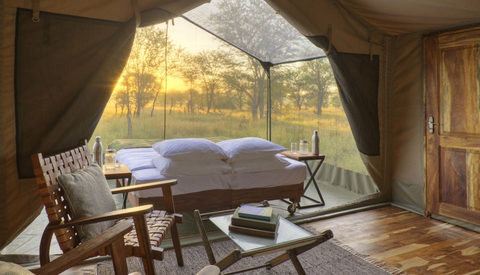 Olakira View from the lounge area onto the star gazing tent