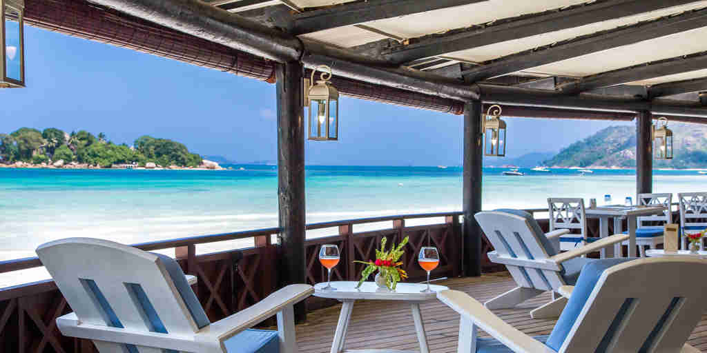 Seychelles beach deck
