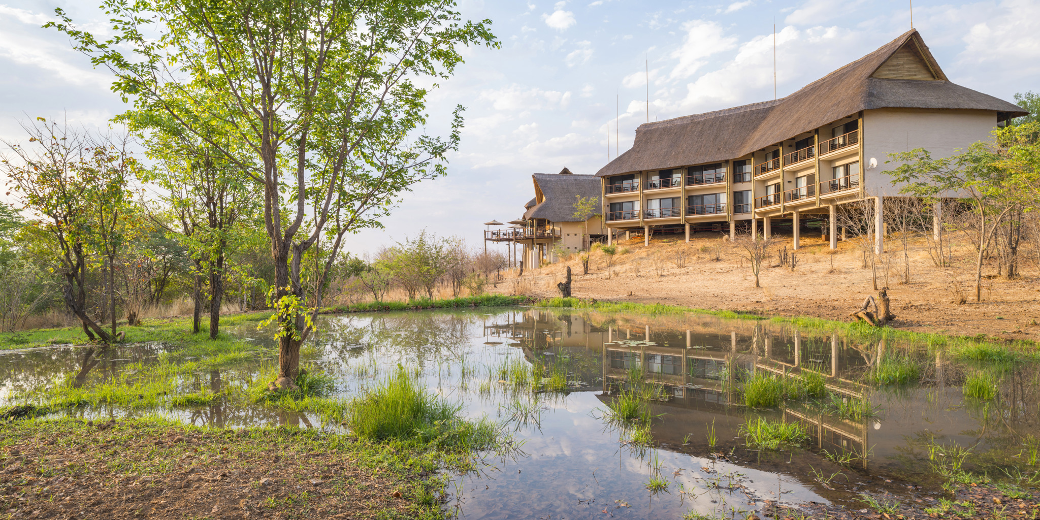 victoria falls safari club view from small waterhole