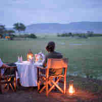 Couple Safari Private Dining Kenya
