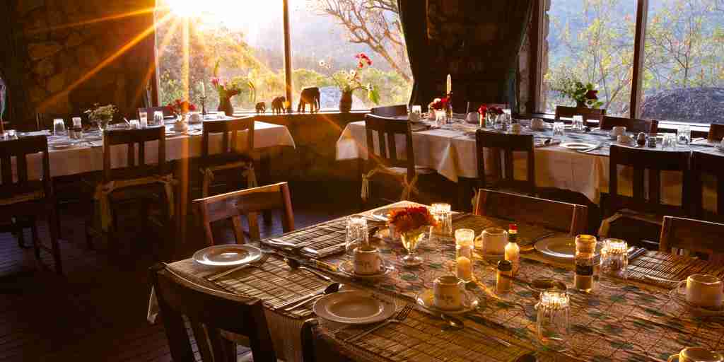 Mufindi Highland lodge dining