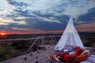 Sanctuary Makanyane Safari Lodge Hide at Sunset