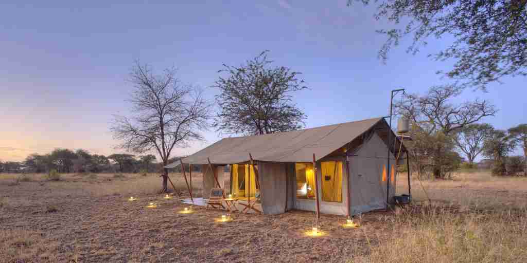 ubuntu camp guest tent exterior