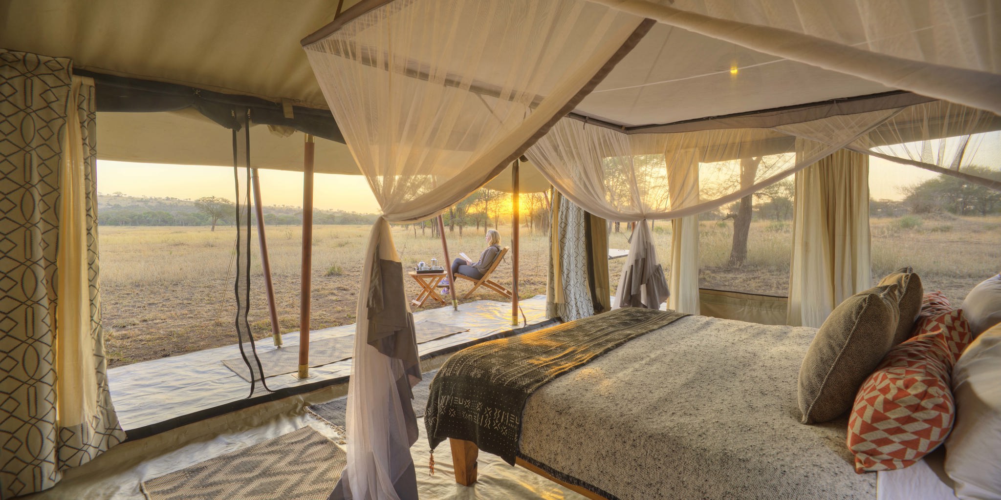 ubuntu camp guest tent room