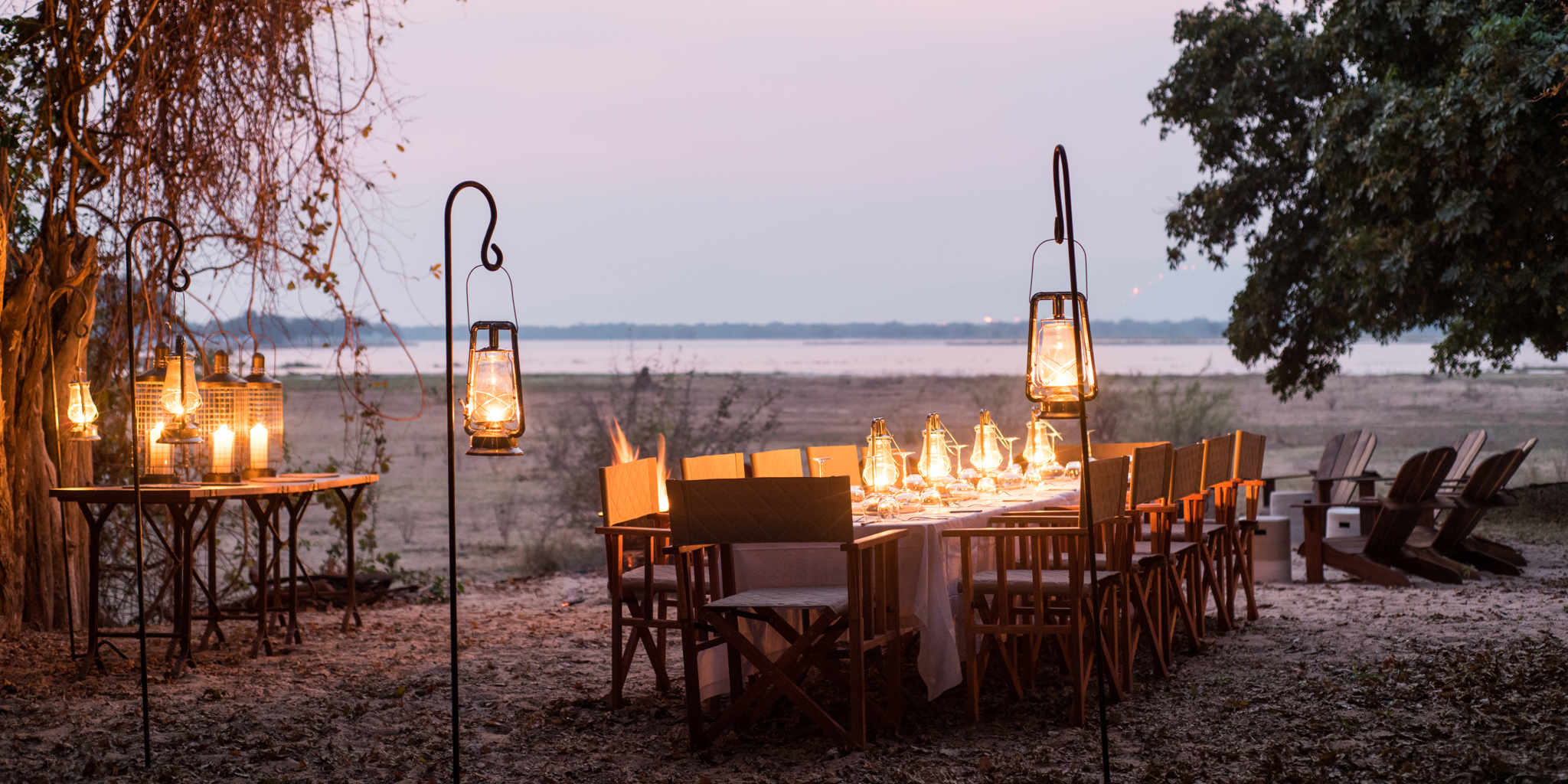 Chikwenya Lodge Bush Dining Zimbabwe