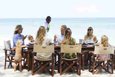 Kinondo Kwetu Hotel Big Family Lunch by the Ocean, Galu Beach, Diani Beach, Kenya