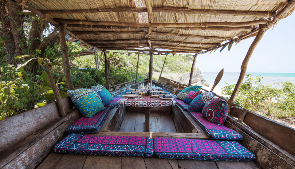 Kinondo Kwetu Hotel Lunch in the Boat, Galu Beach, Diani Beach, Kenya