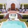 the marine hotel pool sunbeds