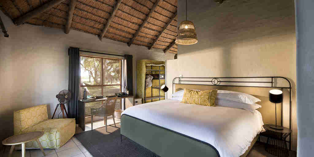 khwai bush camp bedroom botswana