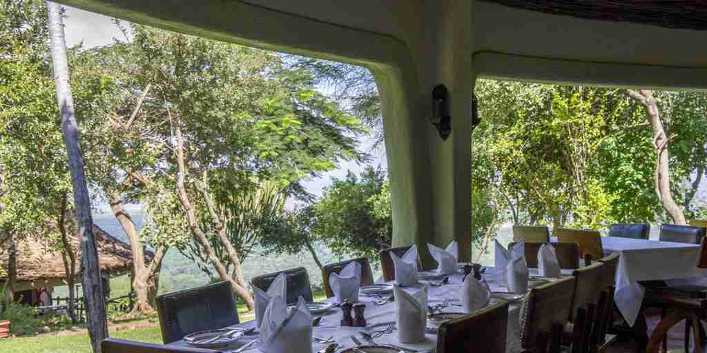 Restaurant at Lake Manyara Serena Safari Lodge