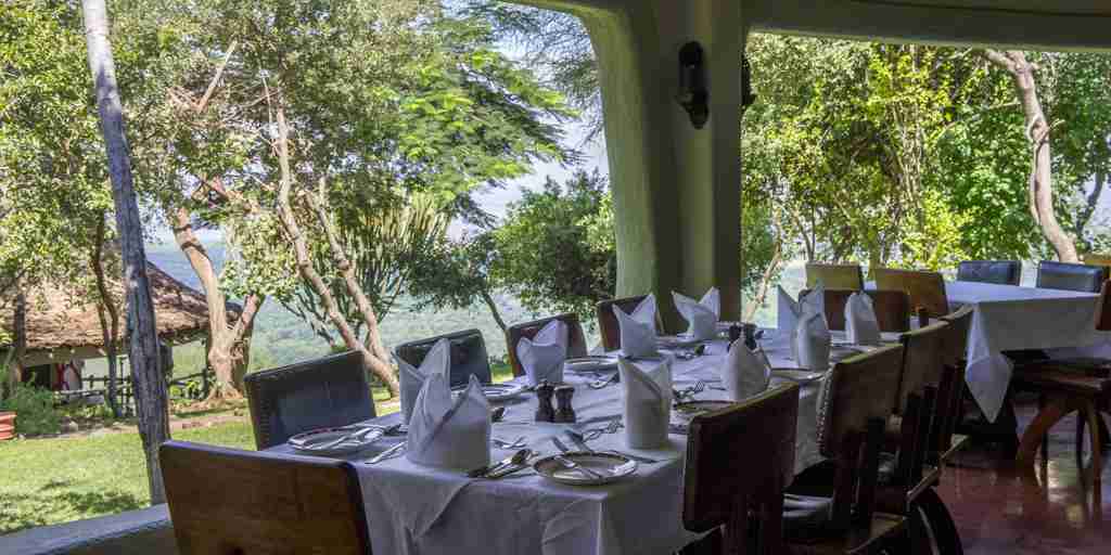 Restaurant at Lake Manyara Serena Safari Lodge