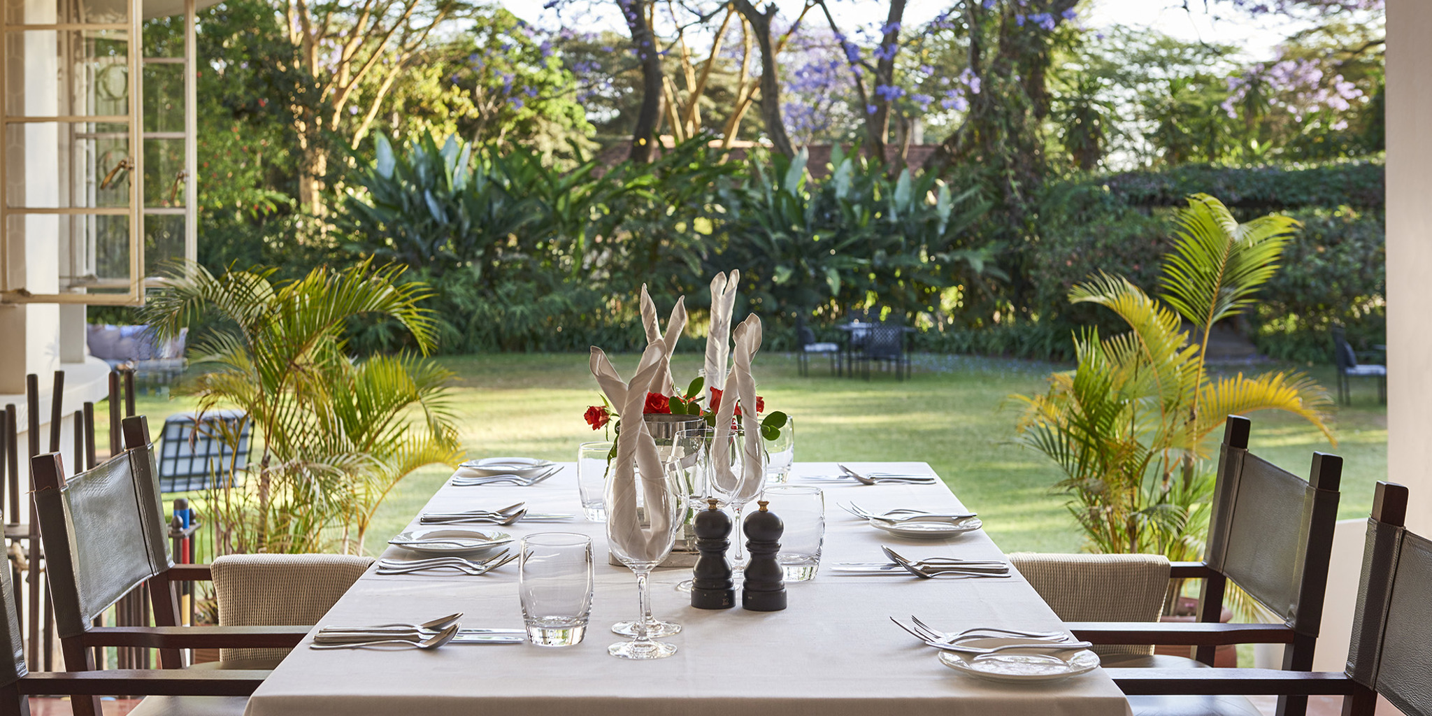 7. Legendary Lodge   set up for lunch on the veranda