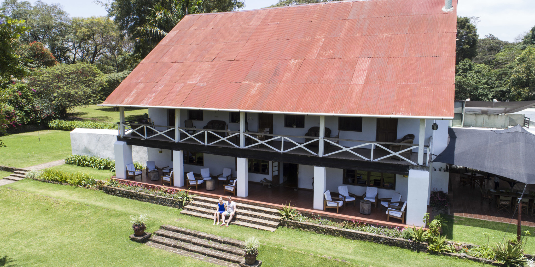 ngare sero wetu villa aerial view exterior