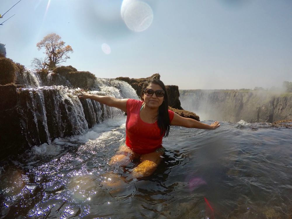 Antonina, Angels Pool, Victoria Falls