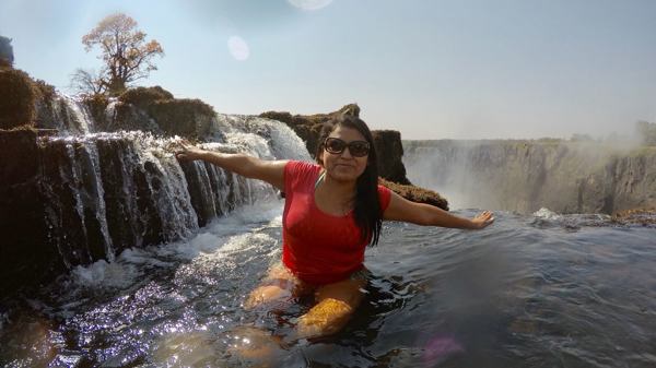 Antonina, Angels Pool, Victoria Falls