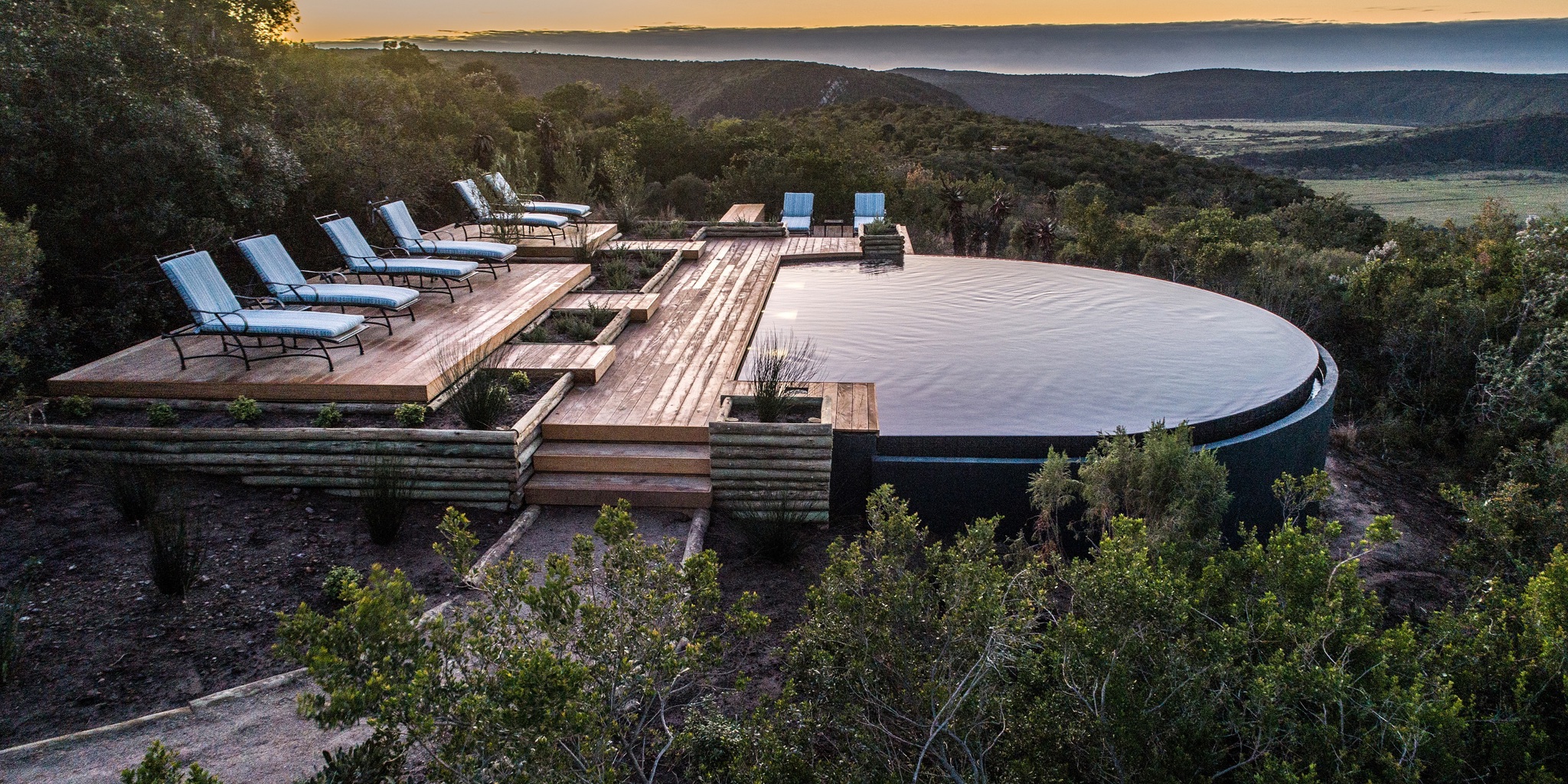 evening views ukhozi lodge kariega south africa yellow zebra safaris