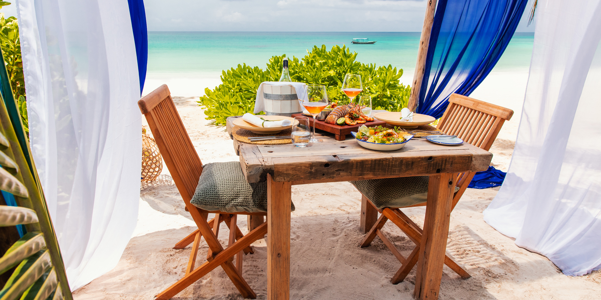 beach lunch zuri zanzibar tanzania yellow zebra safaris