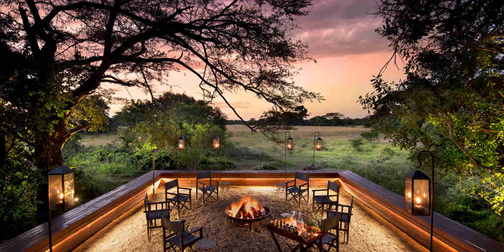 New fire pit andbeyond phinda vlei lodge south africa yellow zebra safaris