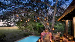Private dining andbeyond phinda vlei lodge south africa yellow zebra safaris