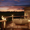 outdoor bathroom sanctuary baines camp moremi botswana yellow zebra safaris