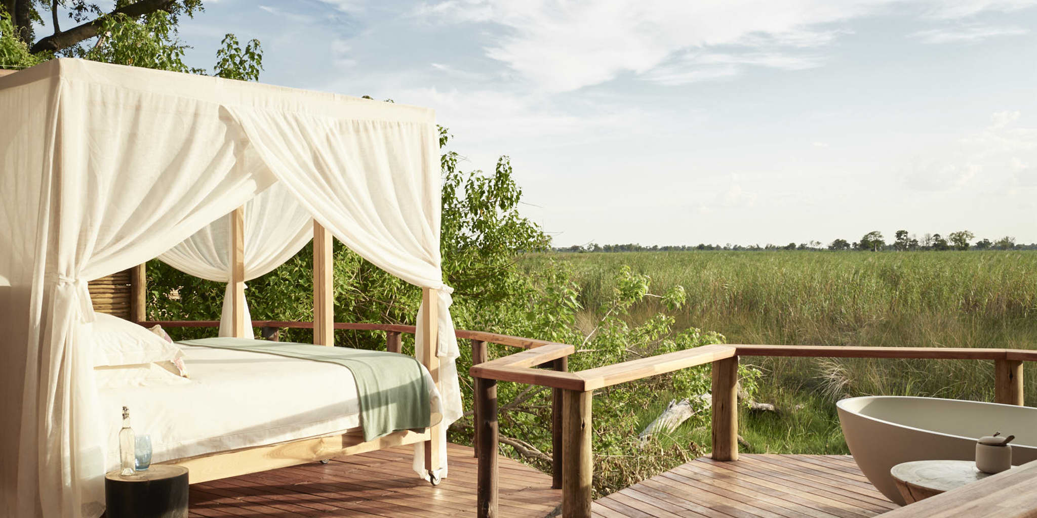 sleep out sanctuary baines camp moremi botswana yellow zebra safaris