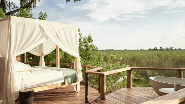 sleep out sanctuary baines camp moremi botswana yellow zebra safaris