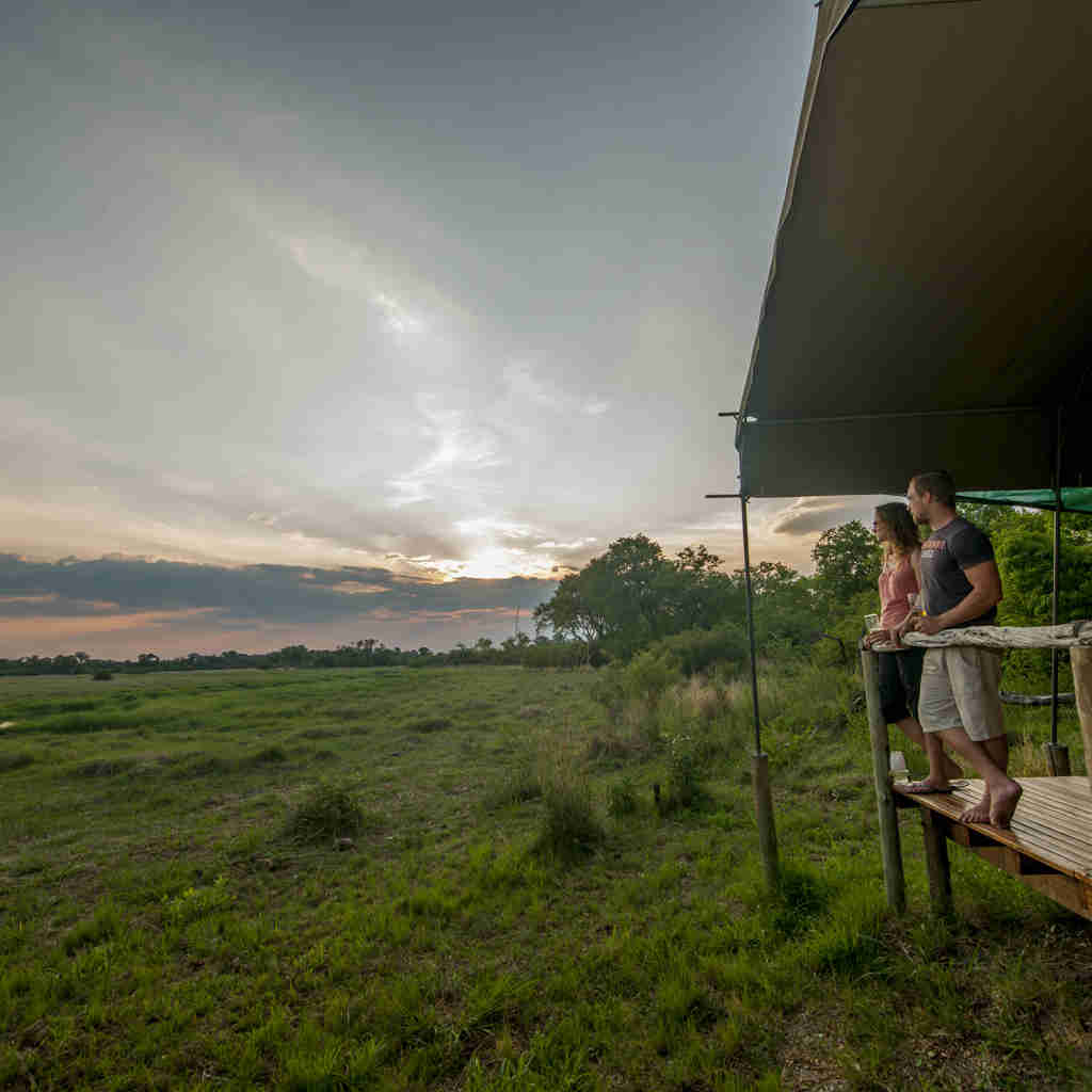 Sango safari outdoor deck Botswana
