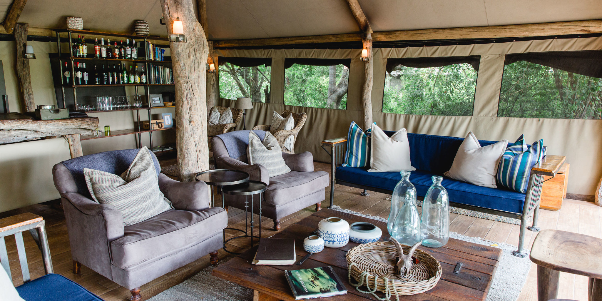 Sango safari main living room  Botswana