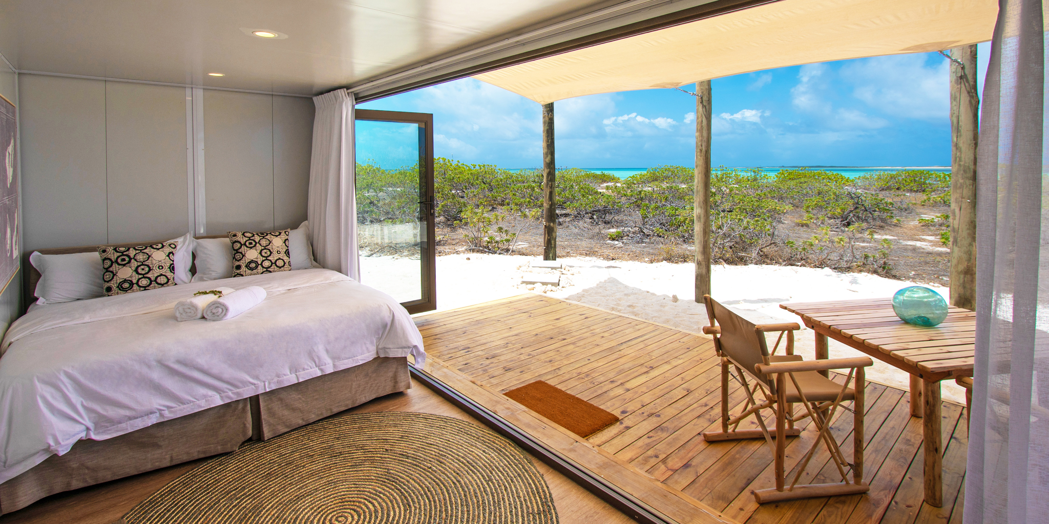 BlueSafari cosmo beach cabanna double bed room seychelles