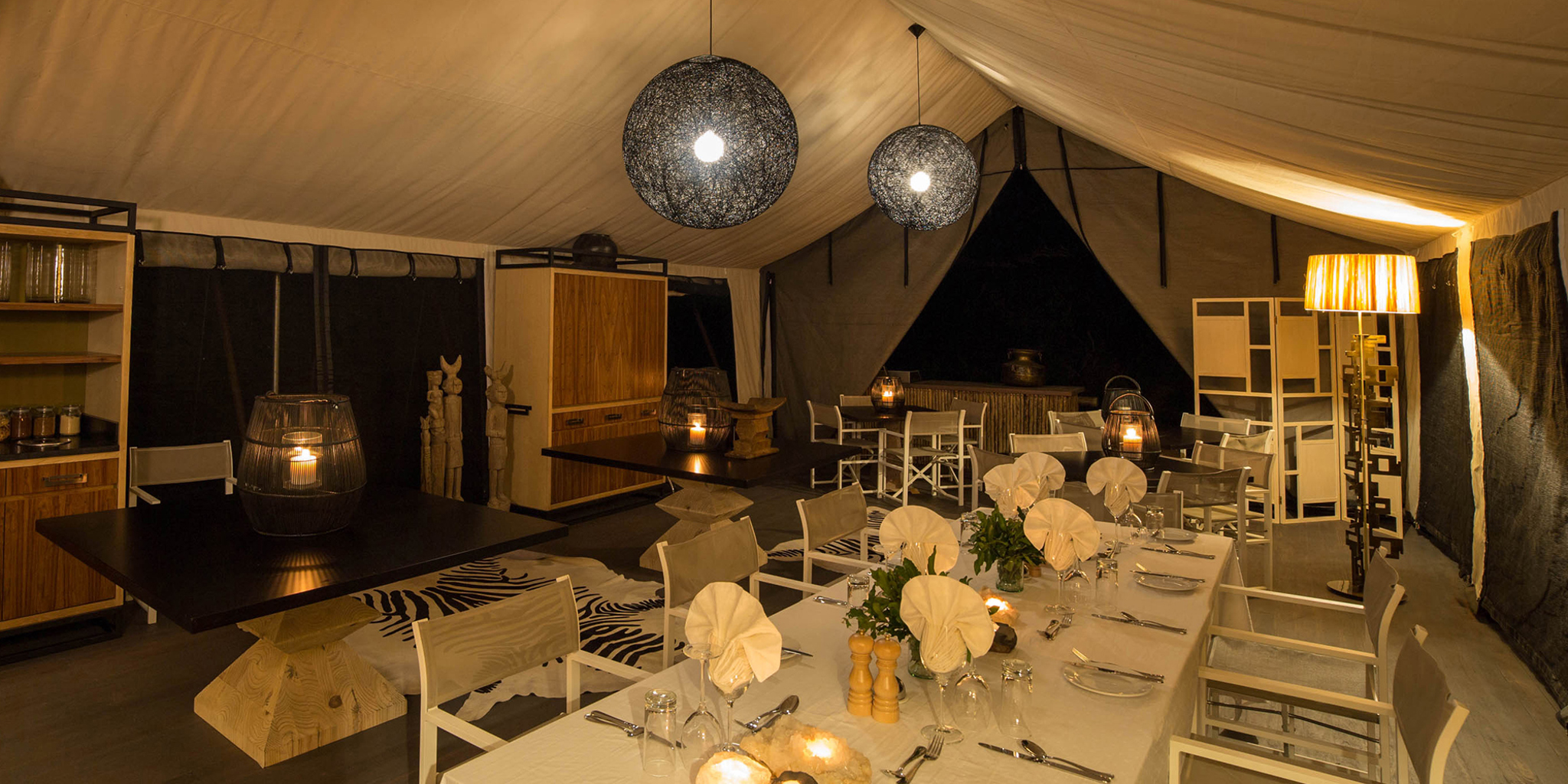machaba safaris gomoti camp dining room