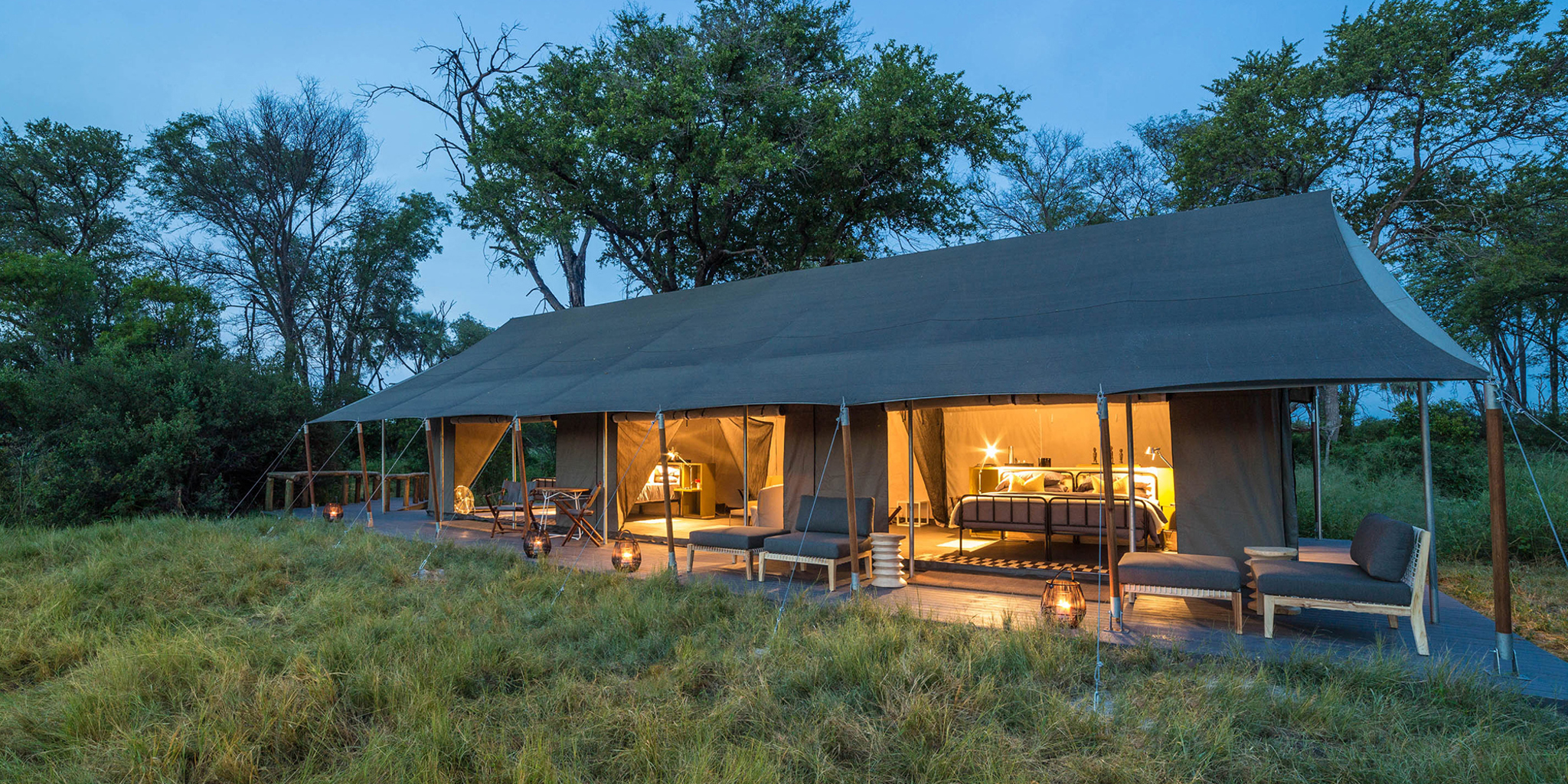 machaba safaris gomoti camp outside view
