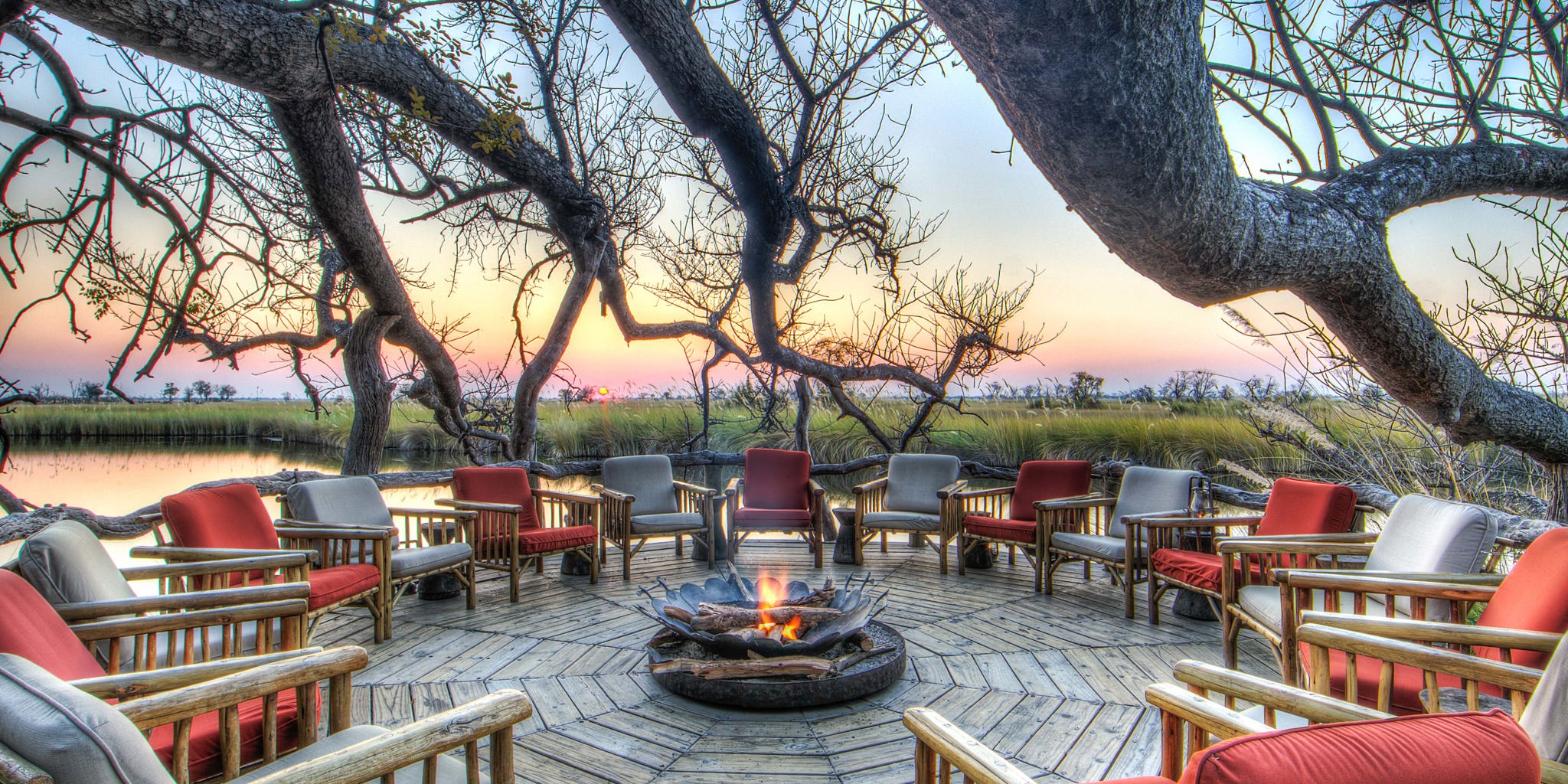 camp xakanaxa fire deck