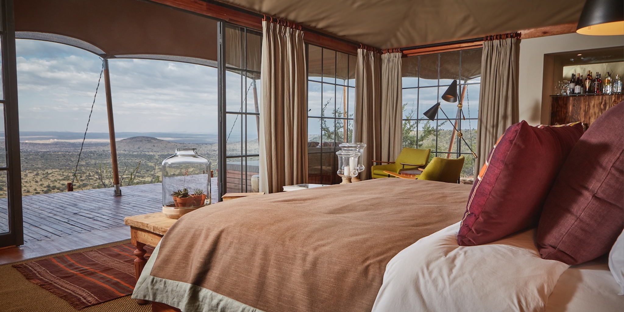 Elewana  Lodo Springs   accommodation   spacious luxury tents with a view  kenya