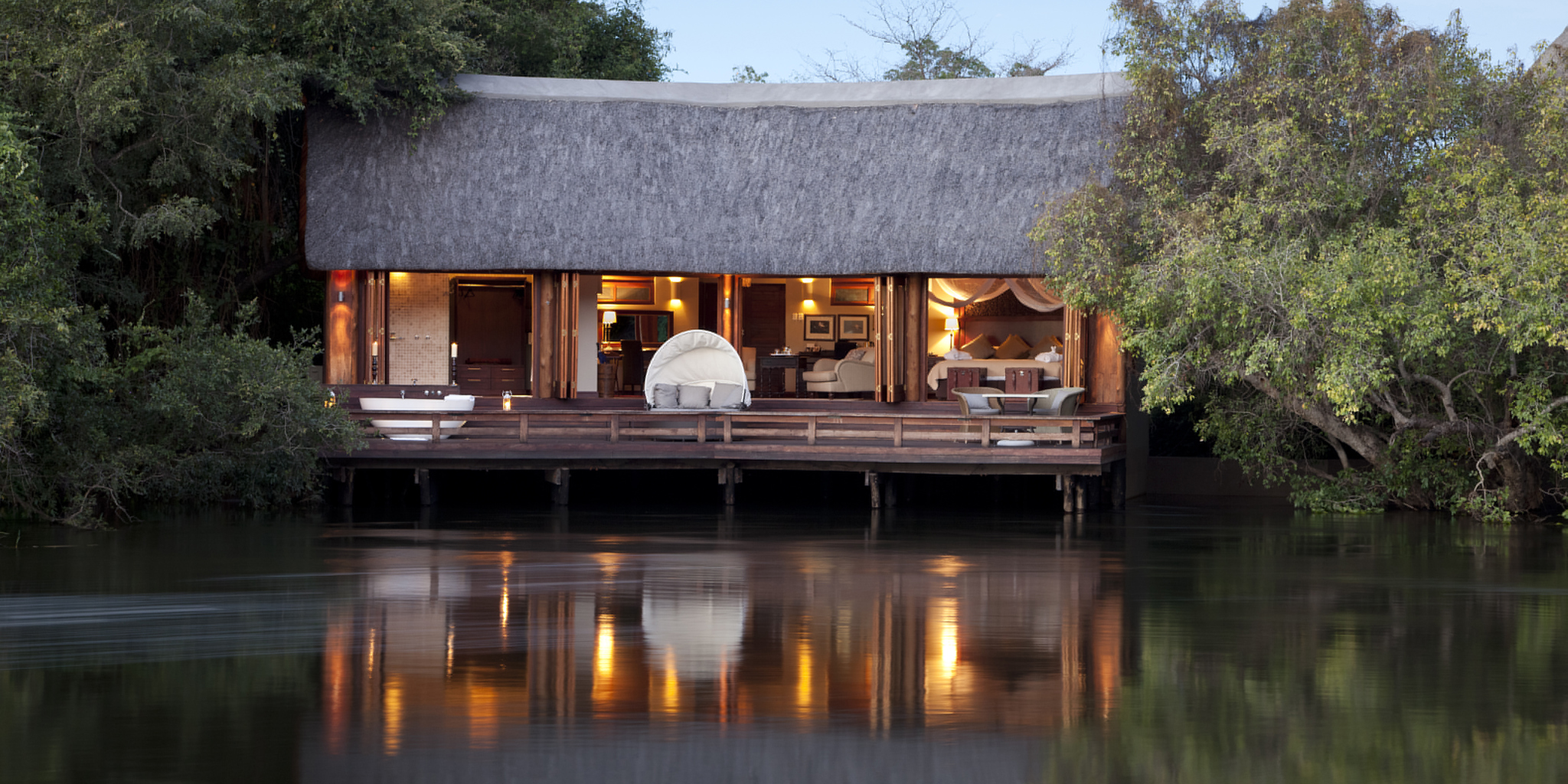 Royal Chundu Island Lodge view
