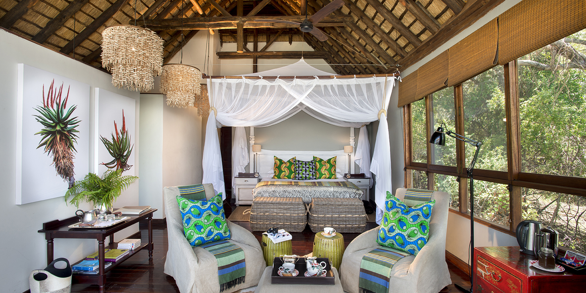 Royal Chundu River Lodge bed 2