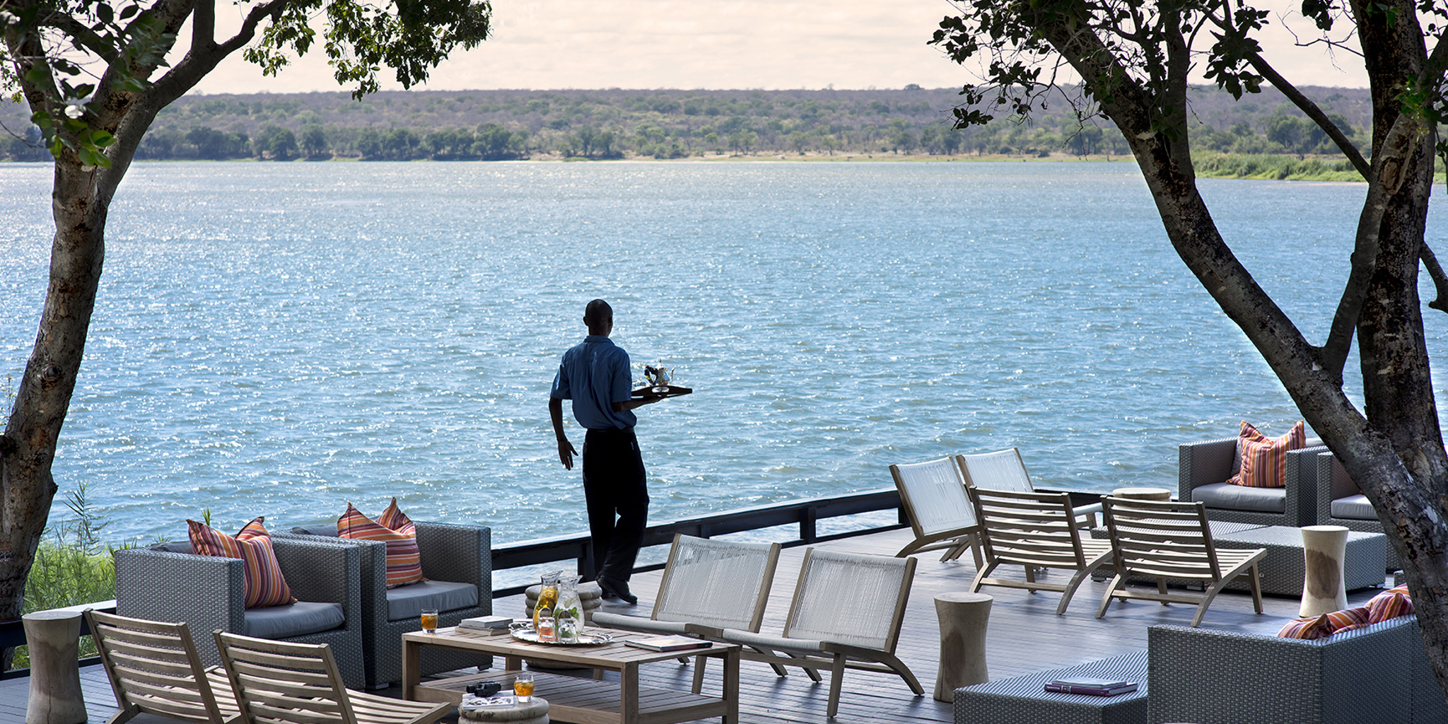 Royal Chundu River Lodge deck