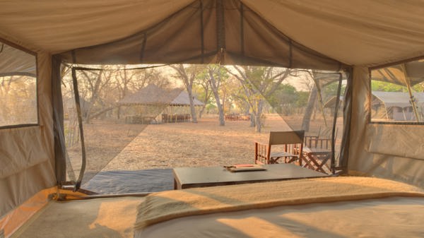 &Beyond Chobe Under Canvas bed room