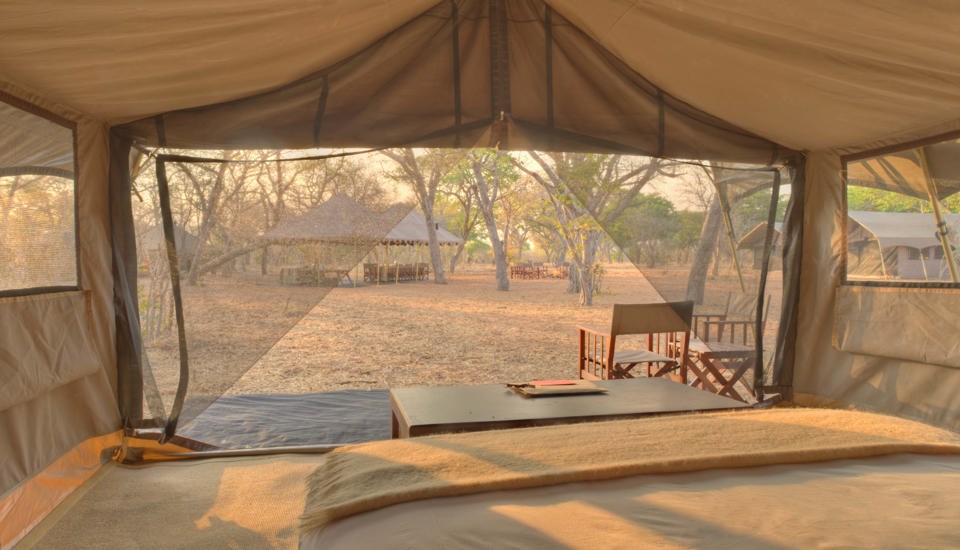 &Beyond Chobe Under Canvas bed room