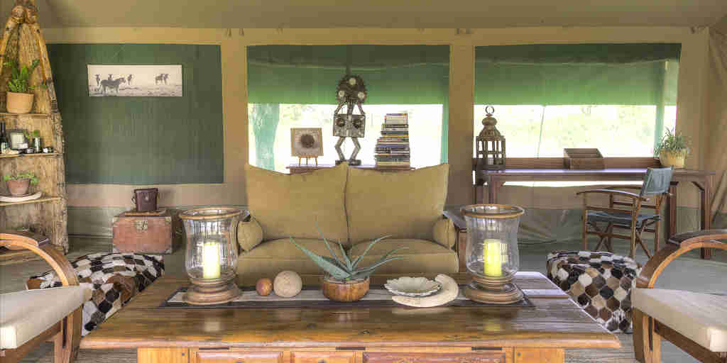 Kicheche Bush Camp lounge