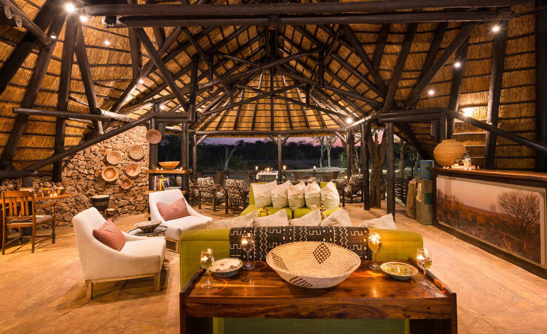 Lounge, Ongava Tented Camp, Etosha National Park, Namibia