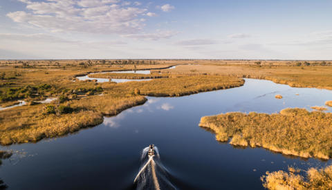 Boating, Wilderness Little Vumbura, Okavango Delta, Botswana
