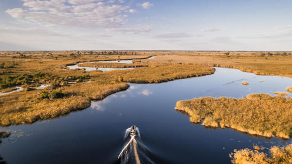 Boating, Wilderness Little Vumbura, Okavango Delta, Botswana