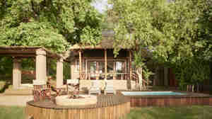 Sanctuary Chobe Chilwero guest area verandah