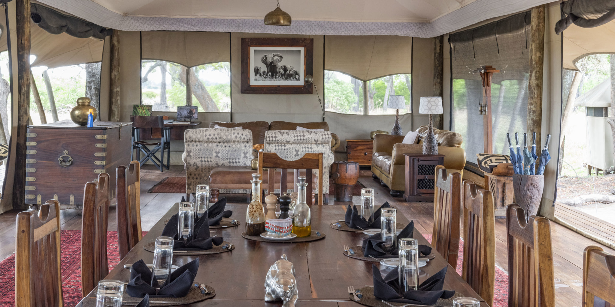 Duba Explorers Camp dining