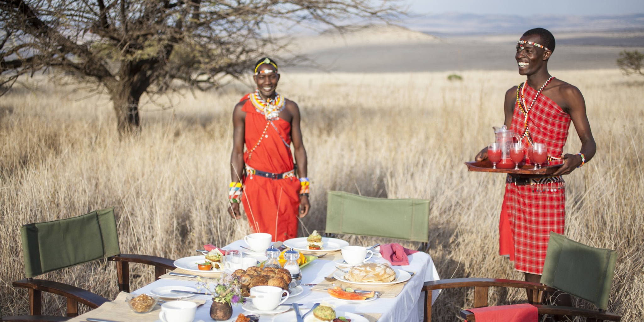 Lewa House bush breakfast